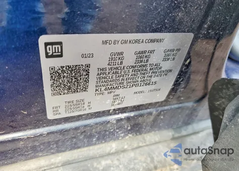 2023 Buick Encore Gx Select z USA, uszkodzony, nr VIN KL4MMDS21PB126615